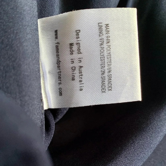 FAME AND PARTNERS Sasha Off the Shoulder Lemon Dress size 10 - Picture 7 of 16